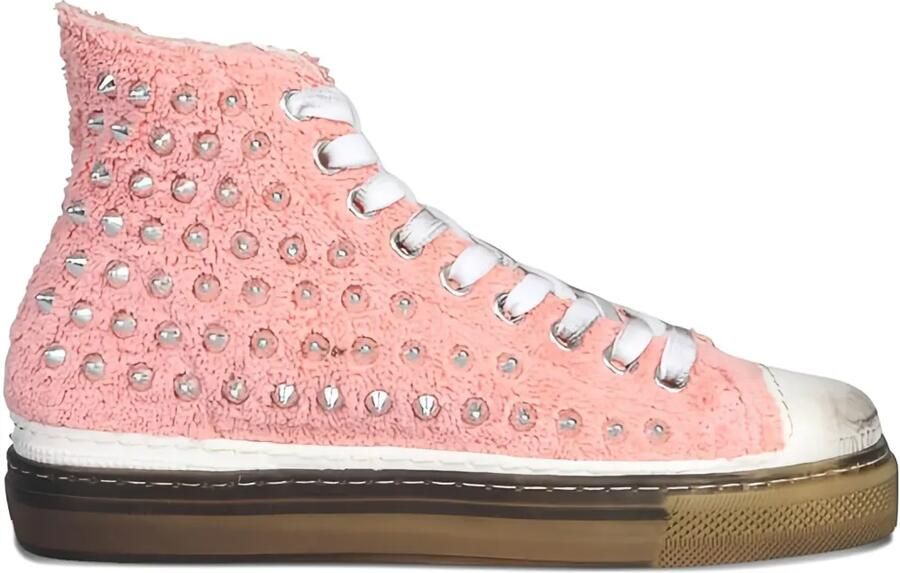 METAL GIENCHI Jimmy sneakers met studs Roze