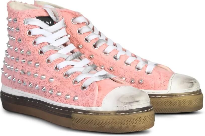 METAL GIENCHI Jimmy sneakers met studs Roze - Foto 4