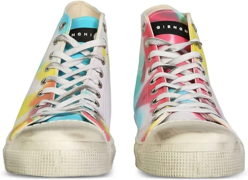 METAL GIENCHI x Jean Michel high-top sneakers met tie-dye Wit - Foto 2