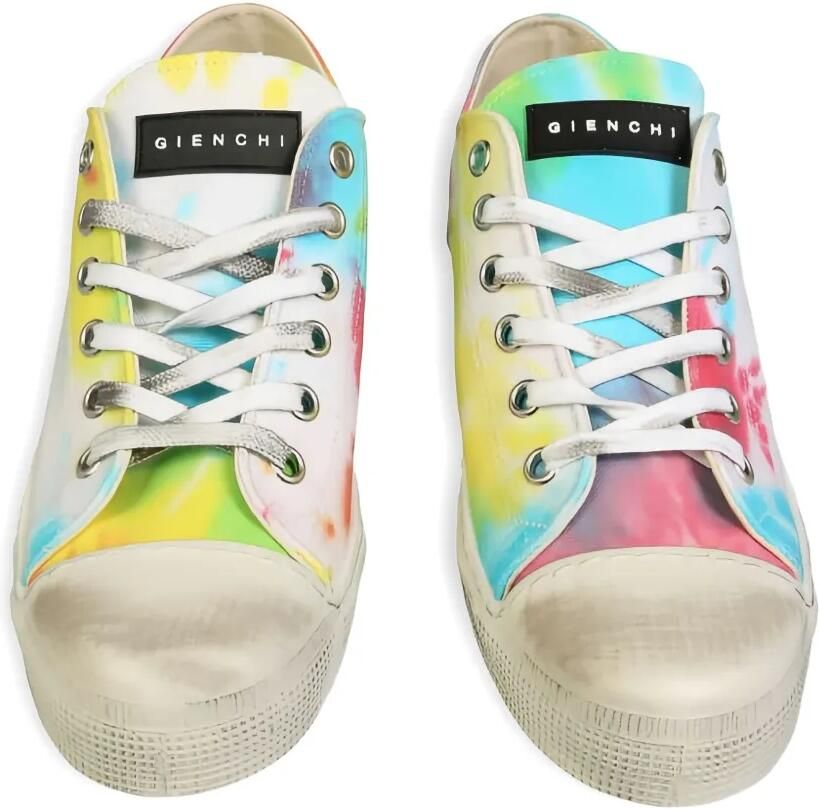 METAL GIENCHI x Jean Michel sneakers met tie-dye Geel - Foto 2