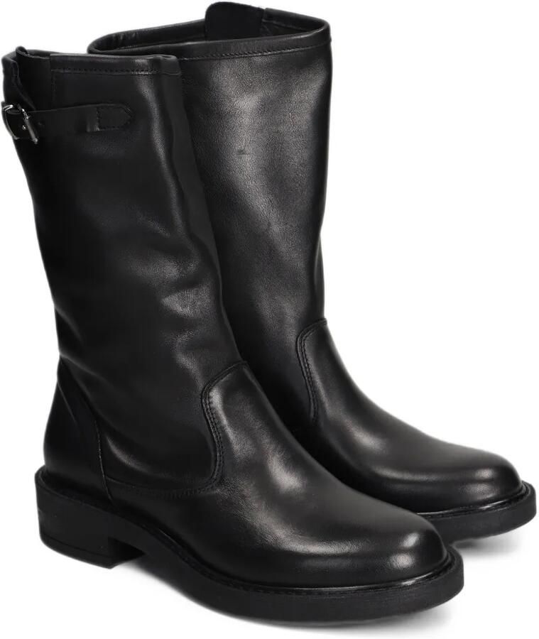 Metisse buckle-detail leather biker boots Zwart - Foto 3