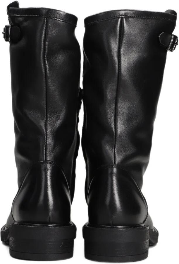 Metisse buckle-detail leather biker boots Zwart - Foto 5