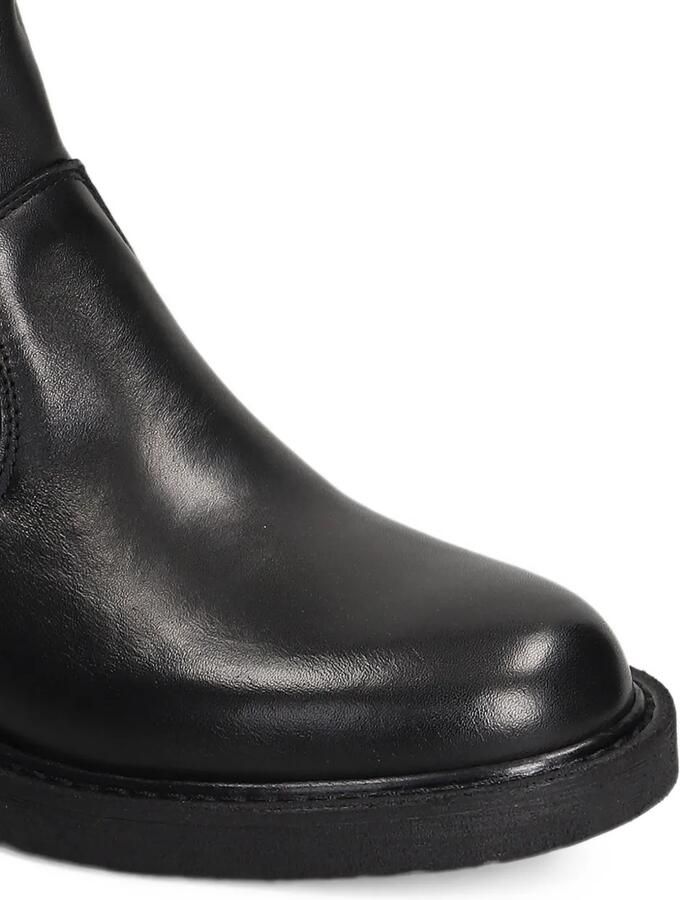 Metisse buckle-detail leather biker boots Zwart - Foto 4