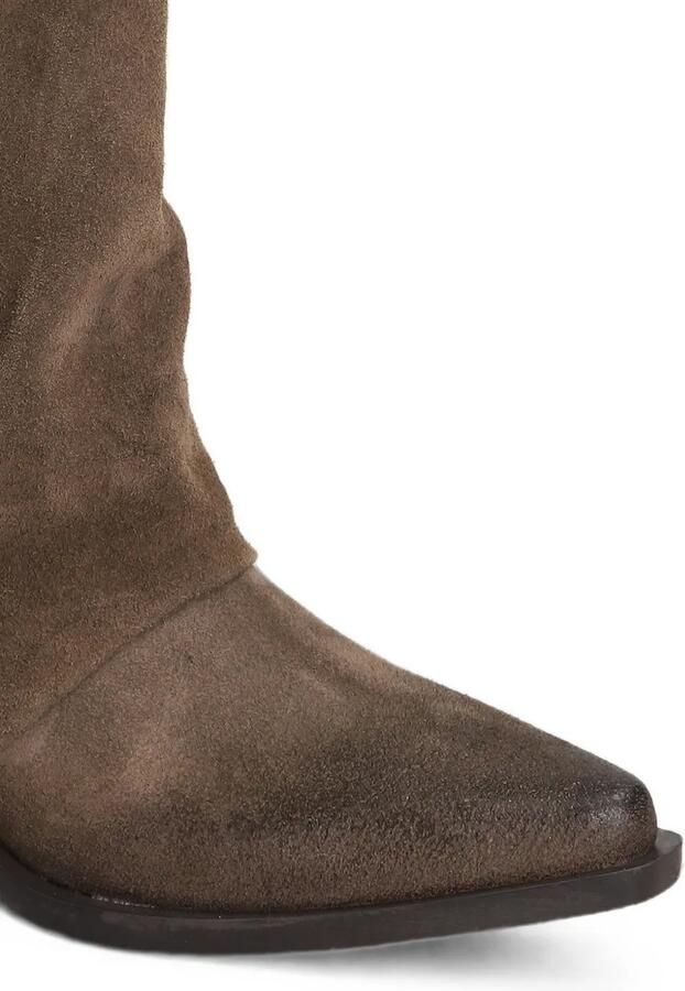 Metisse Laarzen met gerafeld effect en Western-stijl Bruin - Foto 4