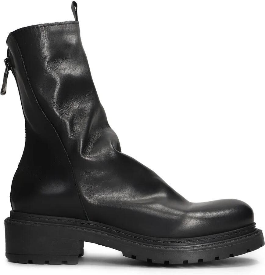 Metisse Leren combat boots Zwart