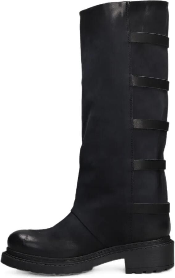 Metisse Nubuck laarzen met gespdetail Zwart - Foto 3