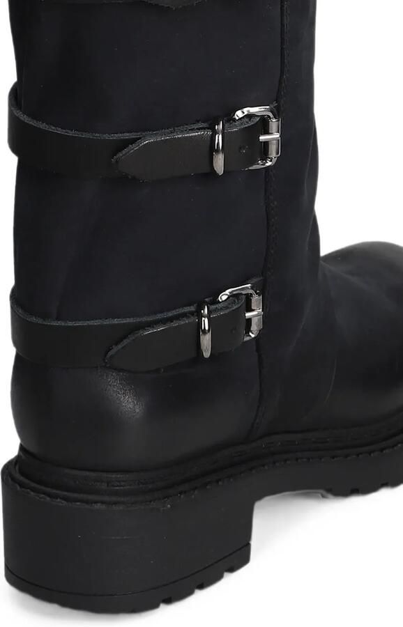 Metisse Nubuck laarzen met gespdetail Zwart - Foto 2