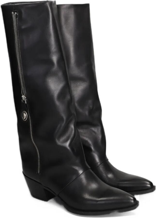 Metisse side-zip knee-high boots Zwart - Foto 2