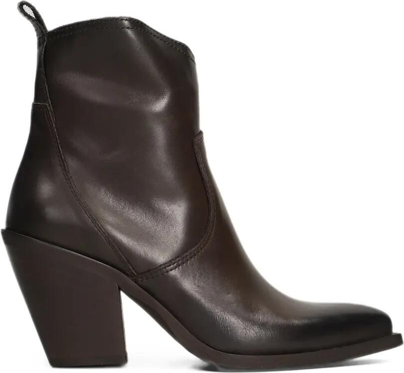 Metisse Texan stitching-detail pointed-toe ankle boots Bruin