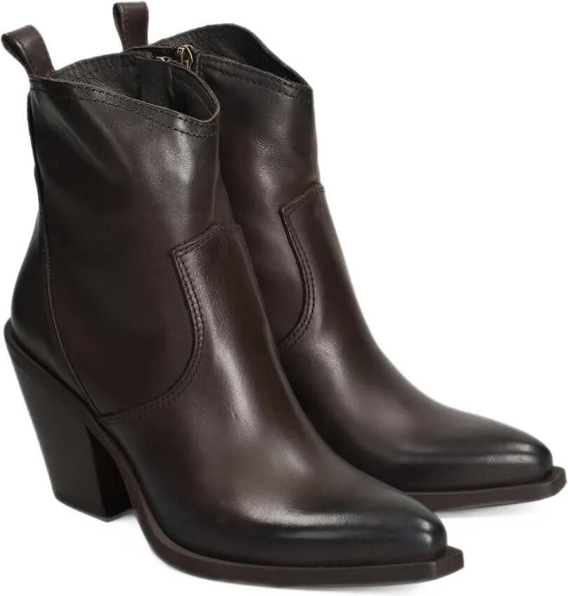 Metisse Texan stitching-detail pointed-toe ankle boots Bruin - Foto 2