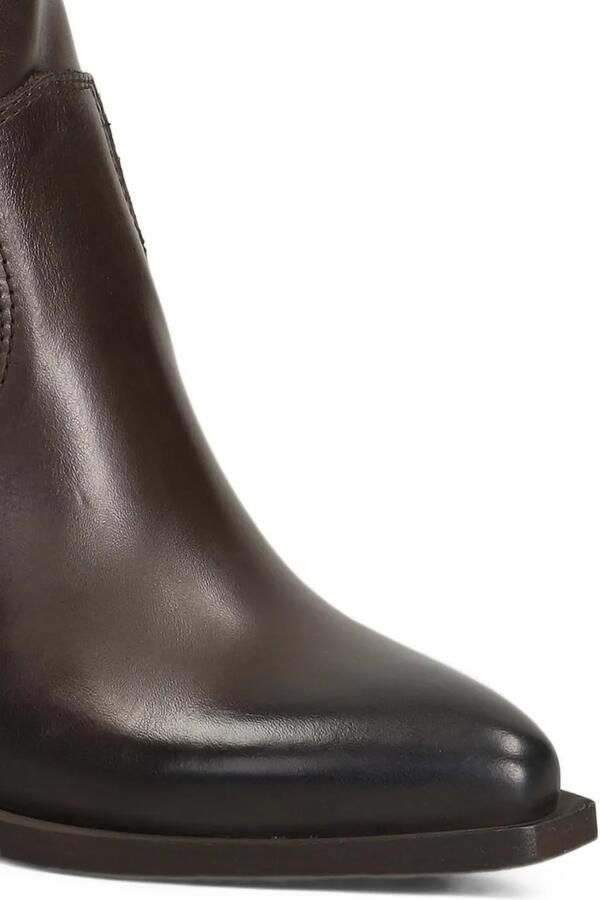 Metisse Texan stitching-detail pointed-toe ankle boots Bruin - Foto 5