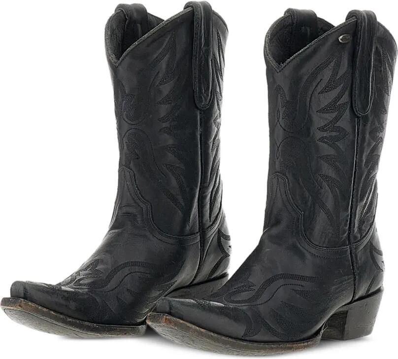 Mexicana Aguila Mex 10 embroidered leather ankle boots Zwart - Foto 3