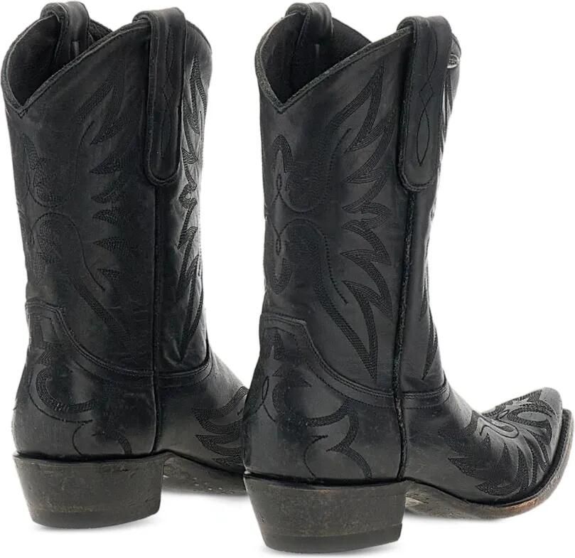 Mexicana Aguila Mex 10 embroidered leather ankle boots Zwart - Foto 2