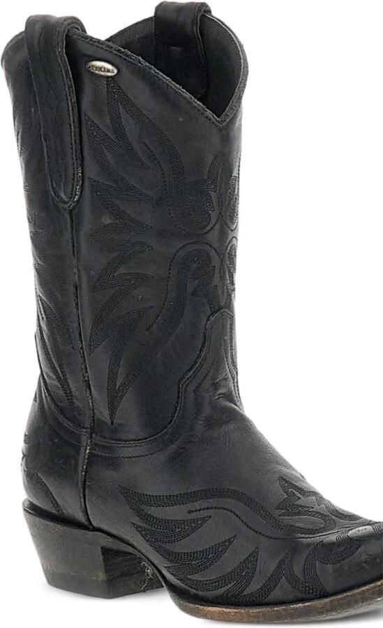 Mexicana Aguila Mex 10 embroidered leather ankle boots Zwart - Foto 4