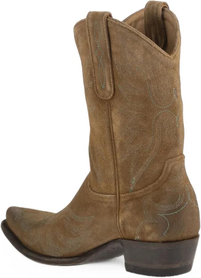Mexicana Aguila Mex 10 embroidered suede boots Bruin - Foto 3