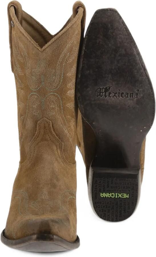 Mexicana Aguila Mex 10 embroidered suede boots Bruin - Foto 5