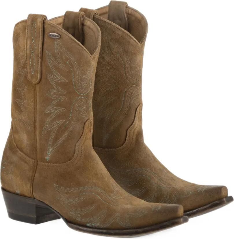Mexicana Aguila Mex 10 embroidered suede boots Bruin - Foto 2