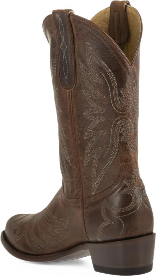 Mexicana Aguila Mex embroidered leather boots Bruin - Foto 3