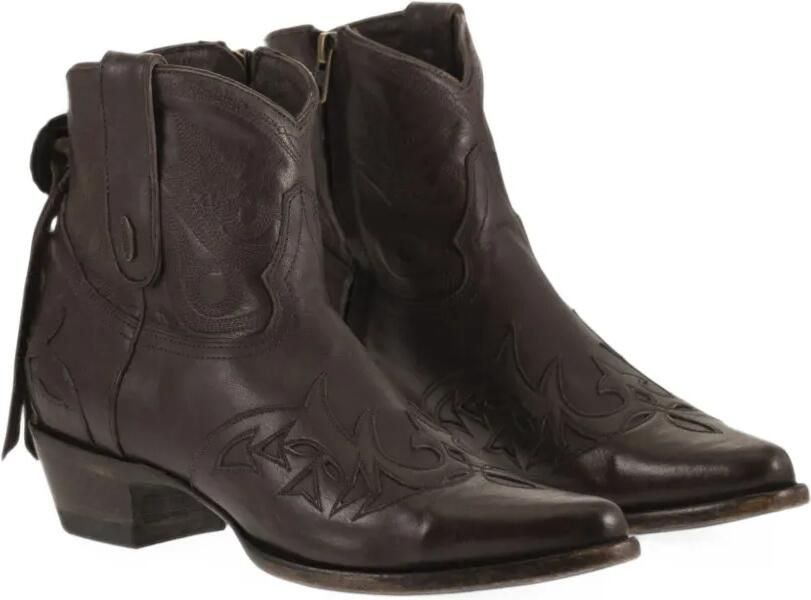 Mexicana embroidered Stitched ankle boots Bruin - Foto 3