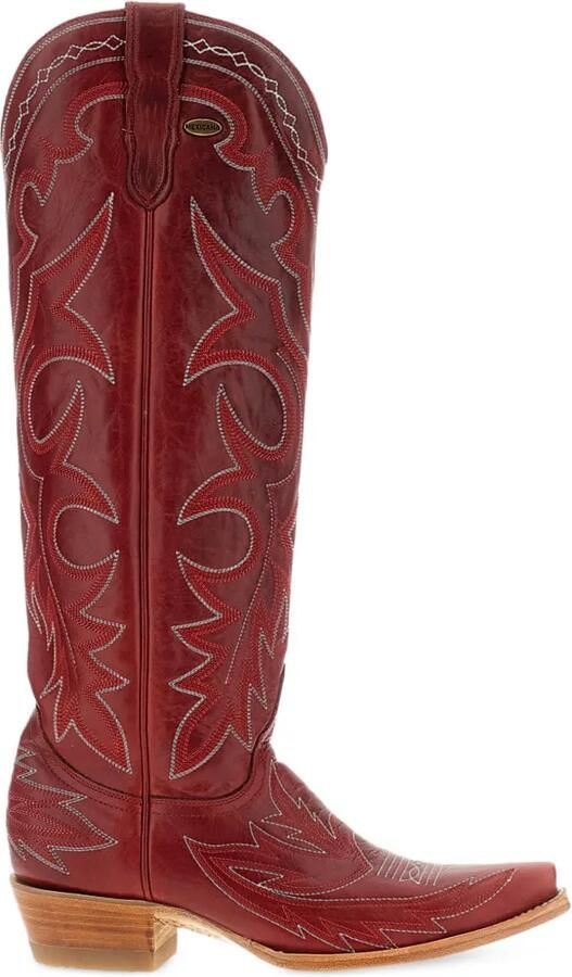 Mexicana Fantasia 17 embroidered leather boots Rood - Foto 4