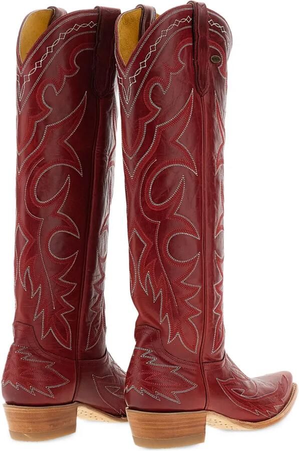 Mexicana Fantasia 17 embroidered leather boots Rood - Foto 3