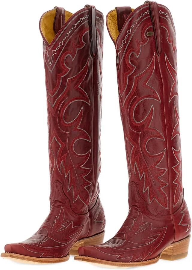 Mexicana Fantasia 17 embroidered leather boots Rood - Foto 2
