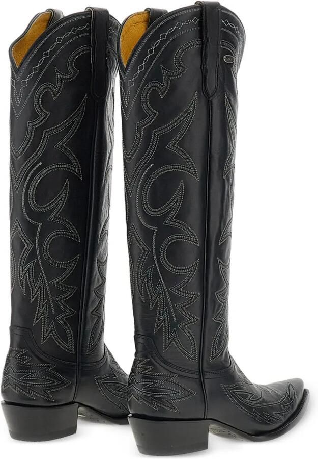 Mexicana Fantasia 17 embroidered leather boots Zwart - Foto 2