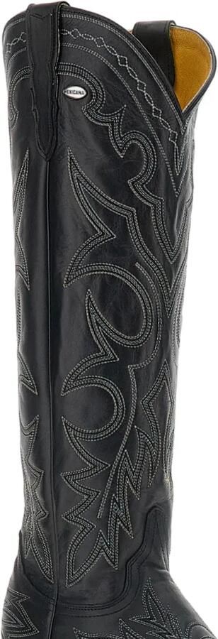 Mexicana Fantasia 17 embroidered leather boots Zwart - Foto 4