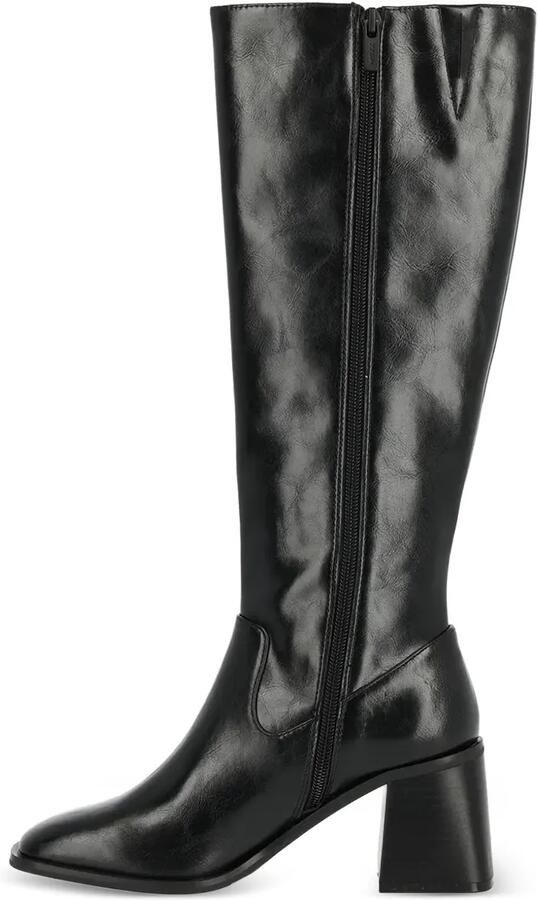 MEXX 70 mm Maya knielaarzen met blokhak Zwart