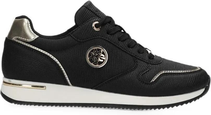 MEXX Eke Caia sneakers met vlakken en logoplakkaat Zwart