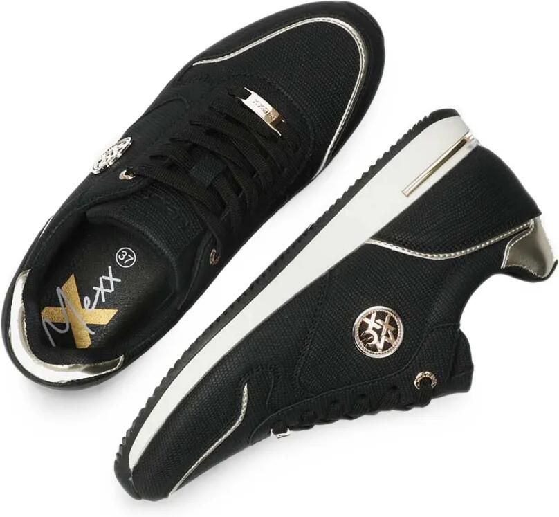 MEXX Eke Caia sneakers met vlakken en logoplakkaat Zwart - Foto 2