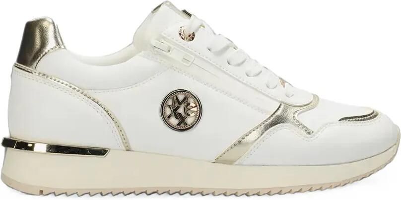MEXX Eke Caia sneakers met metallic afwerking Wit