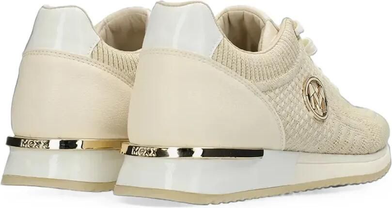 MEXX Ellen gebreide sneakers met logoplakkaat Beige - Foto 2