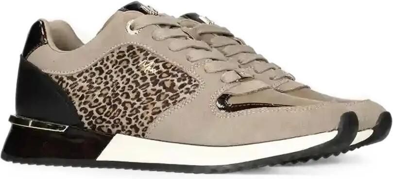 MEXX Fleur Ellen sneakers met luipaardprint en vlakken Beige - Foto 4