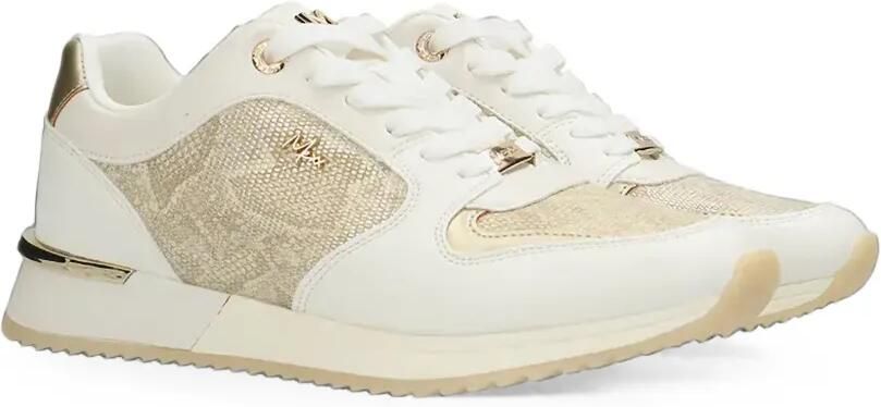 MEXX Fleur Ellen sneakers met metallic vlak en slangen-effect Wit - Foto 3