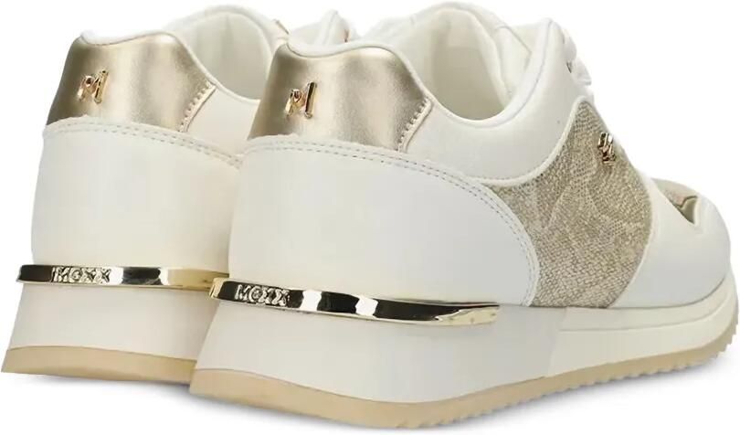 MEXX Fleur Ellen sneakers met metallic vlak en slangen-effect Wit - Foto 2