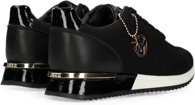 MEXX Gebreide sneakers met logoplakkaat Zwart - Foto 3