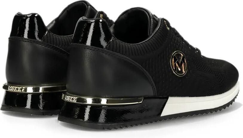 MEXX Gitte Glitters sneakers met vlakken en logoplakkaat Zwart - Foto 2