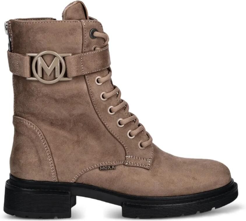 MEXX Kimberly Glad veterlaarzen met logogesp Bruin