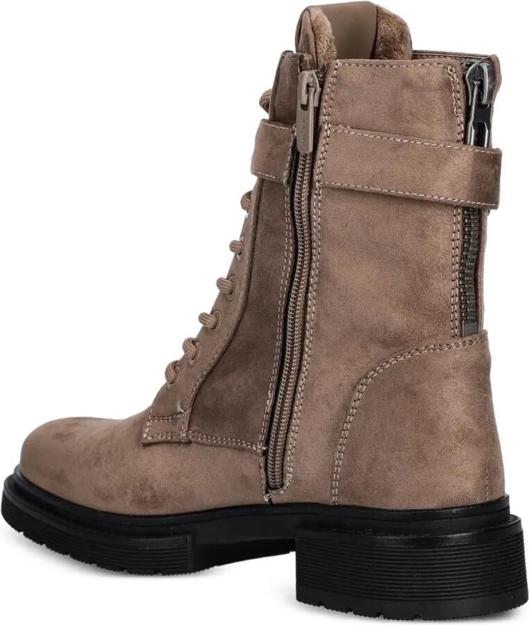 MEXX Kimberly Glad veterlaarzen met logogesp Bruin - Foto 3