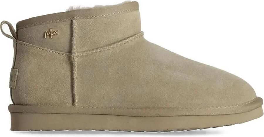 MEXX Kimo Olympia enkellaarzen met logo Beige