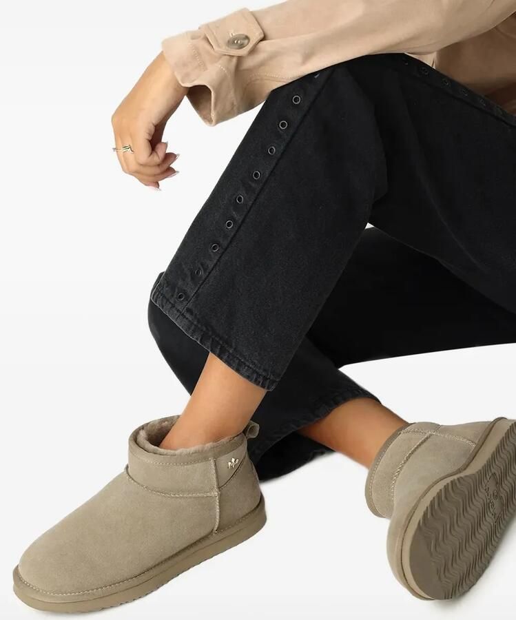 MEXX Kimo Olympia enkellaarzen met logo Beige - Foto 3