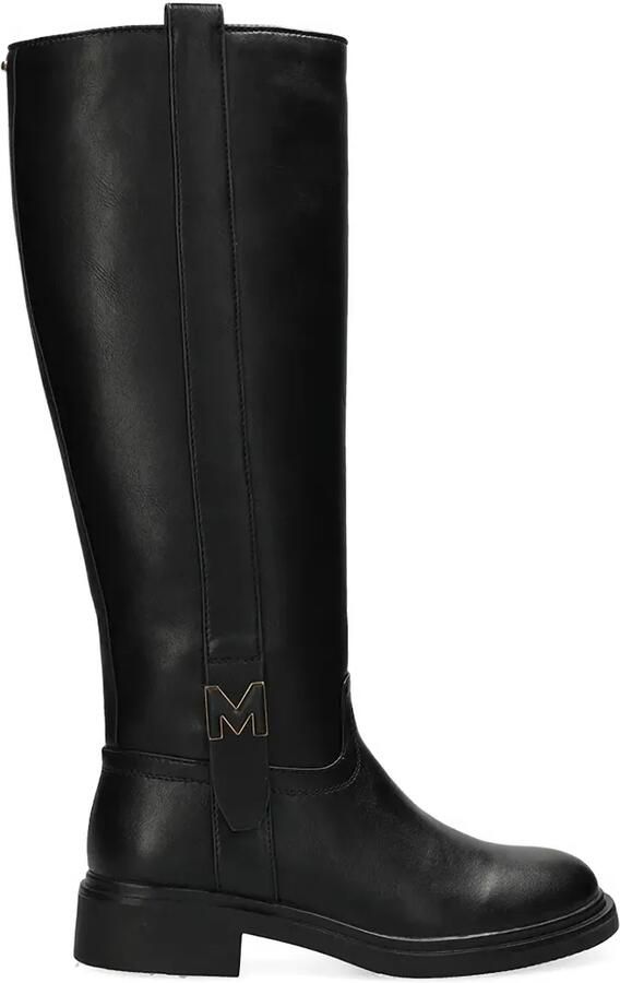 MEXX Knielaarzen met logoplakkaat Zwart