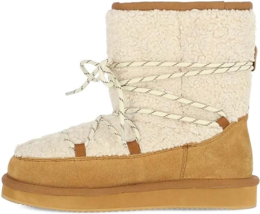 MEXX Lace-up lammy veterlaarzen Beige