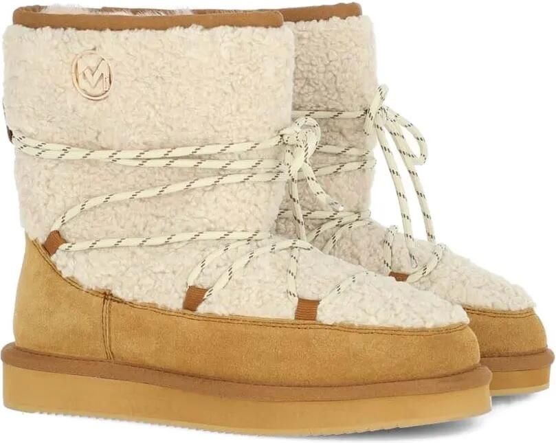 MEXX Lace-up lammy veterlaarzen Beige - Foto 3