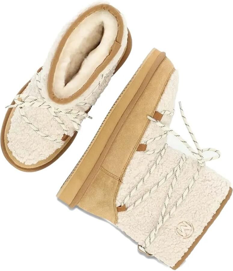 MEXX Lace-up lammy veterlaarzen Beige - Foto 2