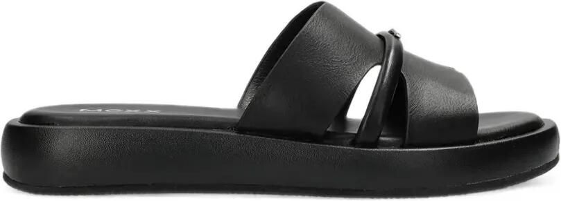 MEXX Lotus II Pacha slippers met buisbandje Zwart