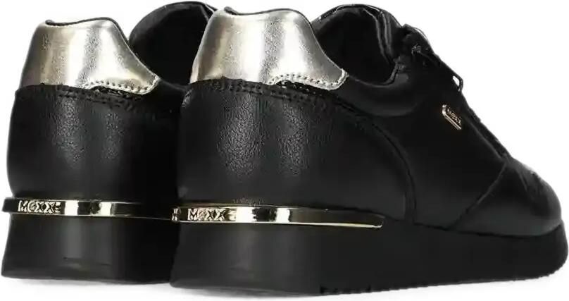 MEXX Mana Kitsch sneakers met logoplakkaat en rits Zwart - Foto 3