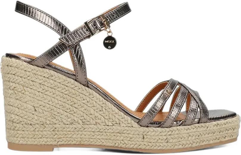 MEXX Noemi Pakina wedge espadrilles Grijs