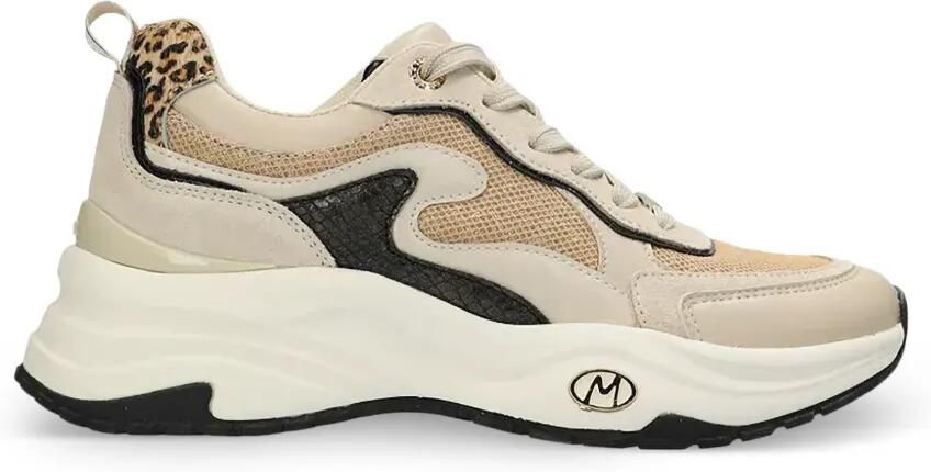 MEXX Palma Ora sneakers met luipaardprint Beige